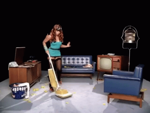 Vacuum Clean Up Vacuum Clean Up Housewife Discover Share Gifs