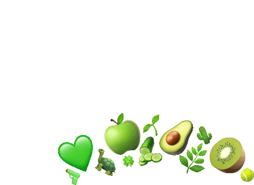 Green Heart Sticker Green Heart Apple Discover Share GIFs