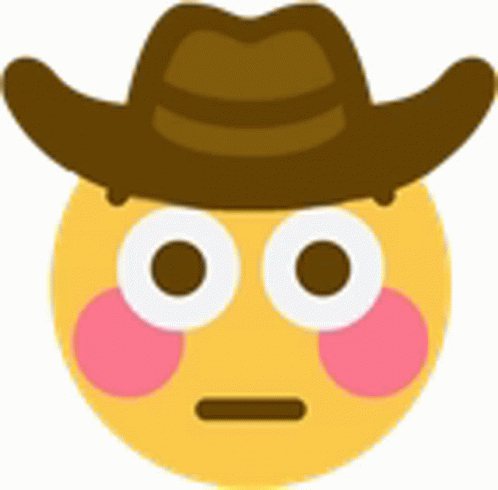 Flushed Cowboy Sticker Flushed Cowboy Discover Share Gifs