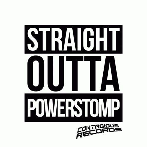 Straight Utta Powerstomp Hardcore Sticker Straight Utta Powerstomp