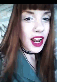Woman Selfie Woman Selfie Chew Discover Share Gifs
