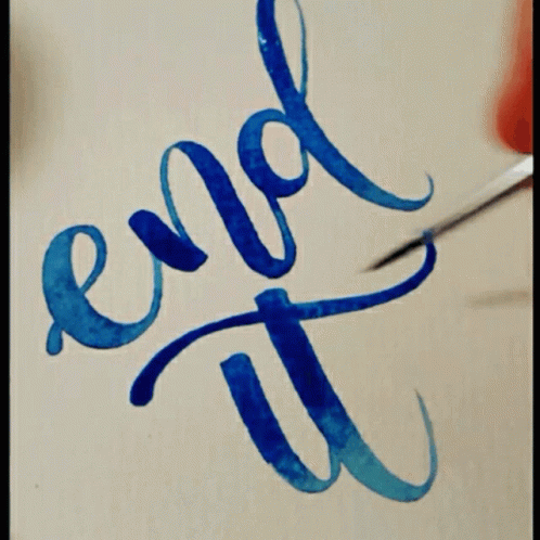 Suffering End It Suffering End It Calligraphy Discover Share Gifs