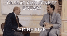 Borat High Five GIF - Borat High Five Jokes GIFs