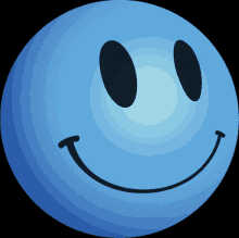 Smiley Blue Blueface GIF - Smiley Blue Blue Smile GIFs