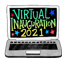 Virtual Inauguration2021 Inauguration Day Sticker - Virtual Inauguration2021 Virtual Inauguration Inauguration Stickers