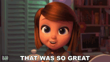 That Was So Great Tabitha Templeton GIF - That Was So Great Tabitha Templeton The Boss Baby Family Business GIFs