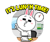 Line Bear Sticker - Line Bear Lunch Time Stickers