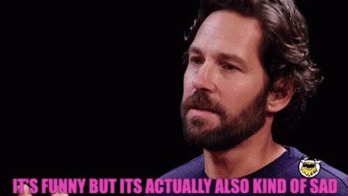 Paul Rudd Its Funny GIF - Paul Rudd Its Funny Its Actually Kind Of Sad GIFs