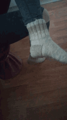 socks foot white sock