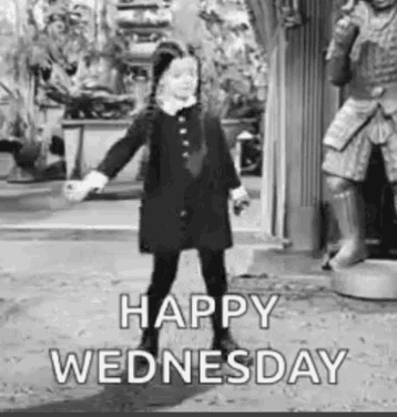 Happy Wednesdsay,Wednesday Addams,Dancing,Addams Family,Party Hard,gif,anim...