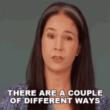 There Are A Couple Of Different Ways Rachel Smith GIF - There Are A Couple Of Different Ways Rachel Smith Rachels English GIFs