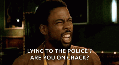 Chris Tucker Lying To The Police Are You On Crack Gif Chris Tucker Lying To The Police Are You On Crack Wait What Discover Share Gifs