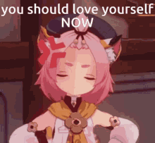 You Should Love Yourself Now Diona GIF - You Should Love Yourself Now Diona GIFs