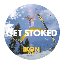 Ikon Pass Icon Pass Sticker - Ikon Pass Icon Pass Get Stoked Stickers