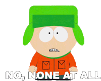 No None At All Kyle Broflovski Sticker - No None At All Kyle Broflovski South Park Stickers