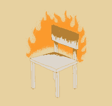 Team Tumult Burning Chair GIF - Team Tumult Burning Chair Burning Stool GIFs