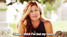 'Cause I Think I'Ve Lost My Voice GIF - Lost My Voice No Voice Connie Britton GIFs