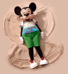 Mickey Mose Sand Angel GIF - Mickey Mose Sand Angel Happy GIFs