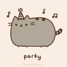 Party Pusheen GIF - Party Pusheen Cat GIFs