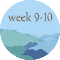 Week9to10 Week Nine To Ten Sticker - Week9to10 Week Nine To Ten Mountains Stickers