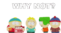 Why Not Eric Cartman Sticker - Why Not Eric Cartman Kyle Broflovski Stickers