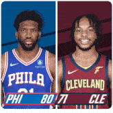 Philadelphia 76ers (80) Vs. Cleveland Cavaliers (71) Third-fourth Period Break GIF - Nba Basketball Nba 2021 GIFs