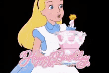Happy Birthday Alice In Wonderland GIF - Happy Birthday Alice In Wonderland Celebrate GIFs