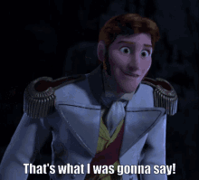 Frozen Prince Hans GIF - Frozen Prince Hans Thats What I Was Gonna Say GIFs