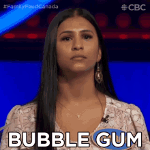 Bubble Gum Family Feud Canada GIF - Bubble Gum Family Feud Canada Chewing Gum GIFs