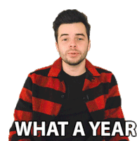 What A Year Woo Sticker - What A Year Woo Wow Stickers