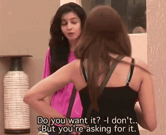 Pooja Whats This Behavior Oh Youre Asking For It GIF - Pooja Whats This Behavior Oh Youre Asking For It You Are Asking For It - Discover &amp; Share GIFs