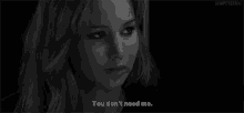 You Dont Need Me Jennifer Lawrence GIF - You Dont Need Me Jennifer Lawrence GIFs