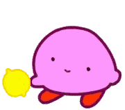 Ice Cream Short Kirby Sticker - Ice Cream Short Kirby Kirby Eating Stickers
