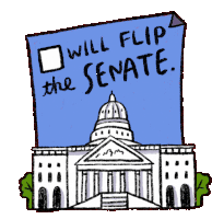 Flip The Senate Senate Race Sticker - Flip The Senate Senate Senate Race Stickers