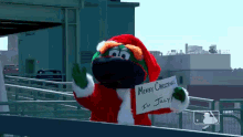 Boston Red Sox Wally The Green Monster GIF - Boston Red Sox Wally The Green Monster Merry Christmas In July GIFs