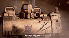 transformers megatron accept my treaty treaty war for cybertron siege transformers megatron accept my treaty treaty war for cybertron siege