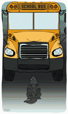 Back To School School Bus GIF - Back To School School Bus Scary School Bus GIFs