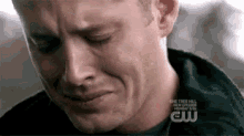 supernatural crying cry face dean jensen so sad supernatural crying cry face dean jensen so sad