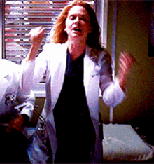 Greys Anatomy April Kepner GIF - Greys Anatomy April Kepner Jump GIFs