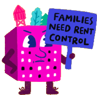 Rent Control Family Sticker - Rent Control Family Families Stickers