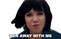 Run Away With Me Carly Rae Jepsen Sticker - Run Away With Me Carly Rae Jepsen Run Away With Me Song Stickers
