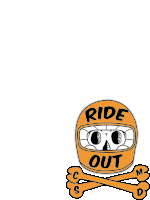 Csmd Ride Out Sticker - Csmd Ride Out Skull Stickers
