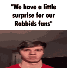 Rabbids We Have A Little Suprise For Our Rabbids Fans GIF - Rabbids We Have A Little Suprise For Our Rabbids Fans GIFs