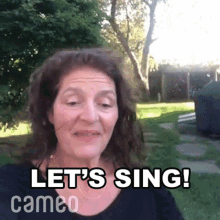 Lets Sing Aida Turturro GIF - Lets Sing Aida Turturro Cameo GIFs
