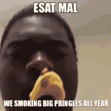 esat mal we smoking big pringles all year meme smoke n word