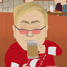 Drinking Beer Elton John GIF - Drinking Beer Elton John South Park GIFs