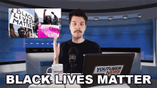 Black Lives Matter Benedict Townsend GIF - Black Lives Matter Benedict Townsend Youtuber News GIFs