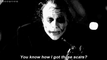 Joker Scars GIF - Joker Scars You How I Got This Scars GIFs