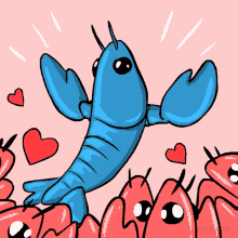 Blue Lobster My Lobster GIF - Blue Lobster Lobster My Lobster GIFs