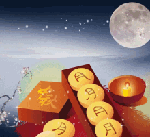 wishing you and your family happy mid autumn festival fall festival mid autumn day moon cakes